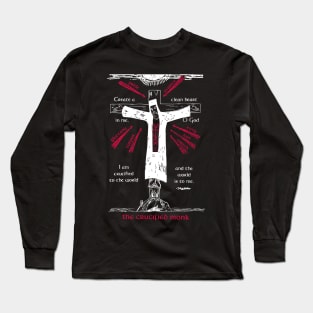 The Crucified Monk | Alternate Version | Inverted Long Sleeve T-Shirt